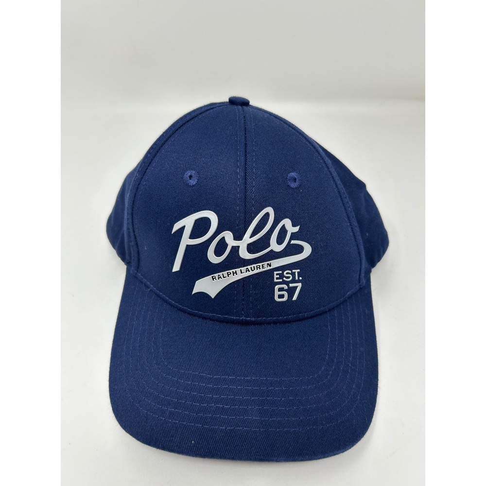 Polo Ralph Lauren Fragrances Navy Blue Snapback Hat Est 67 Baseball Cap Mens